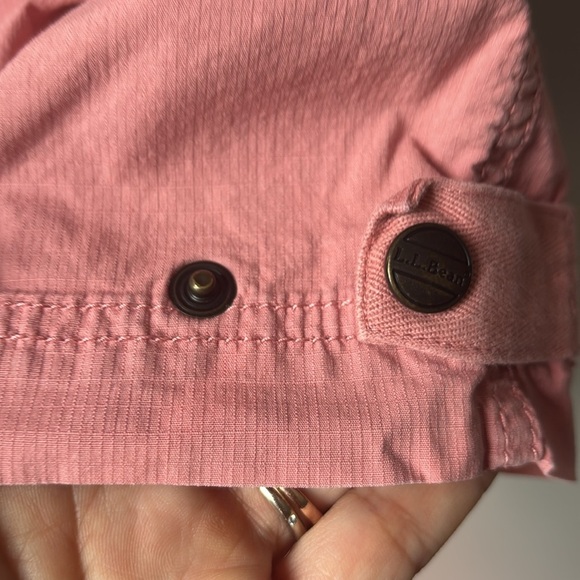 L.L. Bean Pink Pull On stretch Capri pants with Drawstring Waist size L - Picture 5 of 8